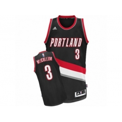 Portland Trail Blazers #3 C.J. McCollum Swingman Black Road NBA Jersey