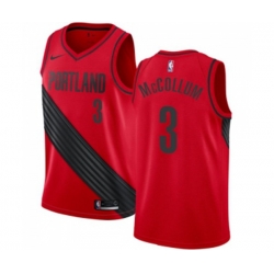 Portland Trail Blazers #3 C.J. McCollum Swingman Red Alternate NBA Jersey Statement Edition