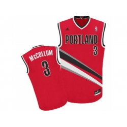 Portland Trail Blazers #3 C.J. McCollum Swingman Red Alternate NBA Jersey