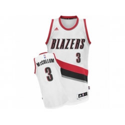 Portland Trail Blazers #3 C.J. McCollum Swingman White Home NBA Jersey