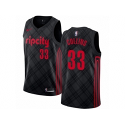 Portland Trail Blazers #33 Zach Collins Swingman Black NBA Jersey - City Edition