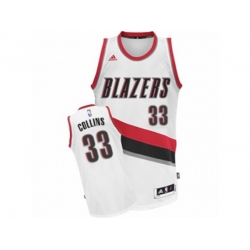 Portland Trail Blazers #33 Zach Collins Swingman White Home NBA Jersey