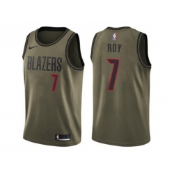 Portland Trail Blazers #7 Brandon Roy Green Salute to Service NBA Swingman Jersey