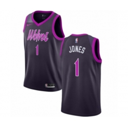 Minnesota Timberwolves #1 Tyus Jones Authentic Purple NBA Jersey - City Edition