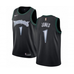 Minnesota Timberwolves #1 Tyus Jones Swingman Black Hardwood Classics Jersey