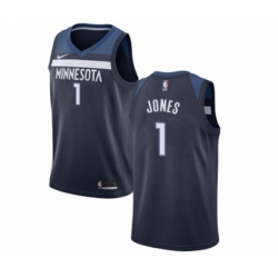 Minnesota Timberwolves #1 Tyus Jones Swingman Navy Blue Road NBA Jersey - Icon Edition