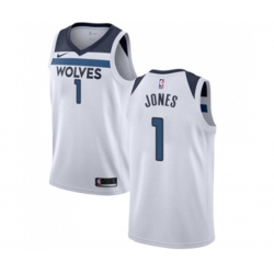 Minnesota Timberwolves #1 Tyus Jones Swingman White NBA Jersey - Association Edition