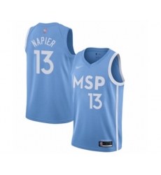 Minnesota Timberwolves #13 Shabazz Napier Swingman Blue Basketball Jersey - 2019-20 City Edition