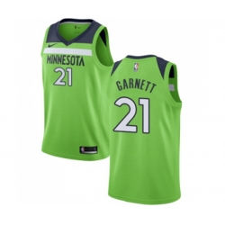 Minnesota Timberwolves #21 Kevin Garnett Swingman Green NBA Jersey Statement Edition