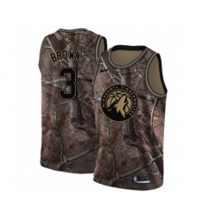 Minnesota Timberwolves #3 Anthony Brown Swingman Camo Realtree Collection NBA Jersey