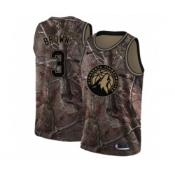 Minnesota Timberwolves #3 Anthony Brown Swingman Camo Realtree Collection NBA Jersey