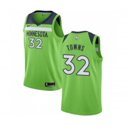 Minnesota Timberwolves #32 Karl-Anthony Towns Authentic Green NBA Jersey Statement Edition