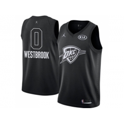 Oklahoma City Thunder #0 Russell Westbrook Black NBA Jordan Swingman 2018 All-Star Game Jersey Oklahoma City Thunder #0 Russell Westbrook Black NBA Jordan Swingman 2018 All-Star Game Jersey