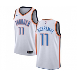 Oklahoma City Thunder #11 Detlef Schrempf Authentic White Home NBA Jersey - Association Edition