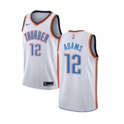 Oklahoma City Thunder #12 Steven Adams Swingman White Home NBA Jersey - Association Edition