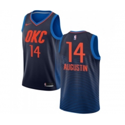 Oklahoma City Thunder #14 D.J. Augustin Swingman Navy Blue NBA Jersey Statement Edition