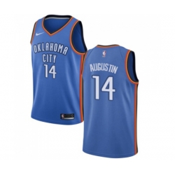 Oklahoma City Thunder #14 D.J. Augustin Swingman Royal Blue Road NBA Jersey - Icon Edition