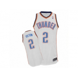 Oklahoma City Thunder #2 Raymond Felton Authentic White Home NBA Jersey Oklahoma City Thunder #2 Raymond Felton Authentic White Home NBA Jersey