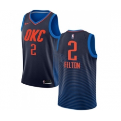Oklahoma City Thunder #2 Raymond Felton Swingman Navy Blue NBA Jersey Statement Edition