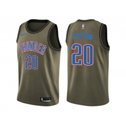 Oklahoma City Thunder #20 Gary Payton Green Salute to Service NBA Swingman Jersey Oklahoma City Thunder #20 Gary Payton Green Salute to Service NBA Swingman Jersey