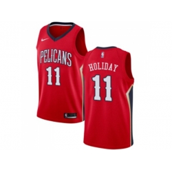 New Orleans Pelicans #11 Jrue Holiday Red NBA Swingman Statement Edition Jersey New Orleans Pelicans #11 Jrue Holiday Red NBA Swingman Statement Edition Jersey