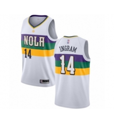 New Orleans Pelicans #14 Brandon Ingram Swingman White Basketball Jersey - City Edition