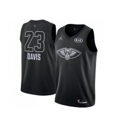 New Orleans Pelicans #23 Anthony Davis Black NBA Jordan Swingman 2018 All-Star Game Jersey