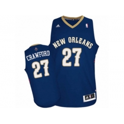 New Orleans Pelicans #27 Jordan Crawford Authentic Navy Blue Road NBA Jersey New Orleans Pelicans #27 Jordan Crawford Authentic Navy Blue Road NBA Jersey