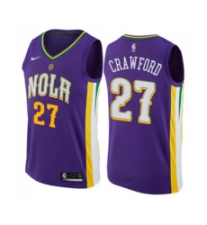 New Orleans Pelicans #27 Jordan Crawford Swingman Purple NBA Jersey - City Edition