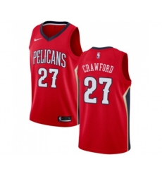 New Orleans Pelicans #27 Jordan Crawford Swingman Red Alternate NBA Jersey Statement Edition