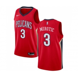 New Orleans Pelicans #3 Nikola Mirotic Swingman Red NBA Jersey Statement Edition New Orleans Pelicans #3 Nikola Mirotic Swingman Red NBA Jersey Statement Edition