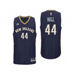 New Orleans Pelicans #44 Solomon Hill 2016 Road Navy New Swingman Jersey New Orleans Pelicans #44 Solomon Hill 2016 Road Navy New Swingman Jersey
