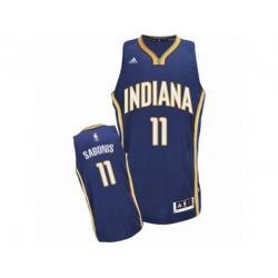 Indiana Pacers #11 Domantas Sabonis Swingman Navy Blue Road NBA Jersey