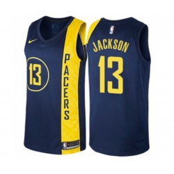Indiana Pacers #13 Mark Jackson Swingman Navy Blue NBA Jersey - City Edition