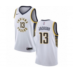 Indiana Pacers #13 Mark Jackson Swingman White NBA Jersey - Association Edition
