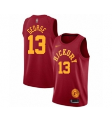 Indiana Pacers #13 Paul George Authentic Red Hardwood Classics Basketball Jersey