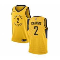 Indiana Pacers #2 Darren Collison Swingman Gold NBA Jersey Statement Edition