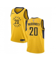 Indiana Pacers #20 Doug McDermott Swingman Gold NBA Jersey Statement Edition