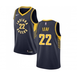 Indiana Pacers #22 T. J. Leaf Authentic Navy Blue Road NBA Jersey - Icon Edition