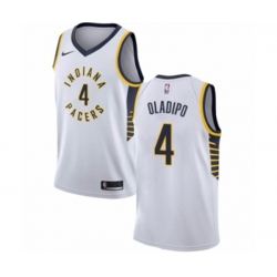 Indiana Pacers #4 Victor Oladipo Swingman White NBA Jersey - Association Edition