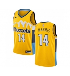 Denver Nuggets #14 Gary Harris Swingman Gold Alternate NBA Jersey Statement Edition