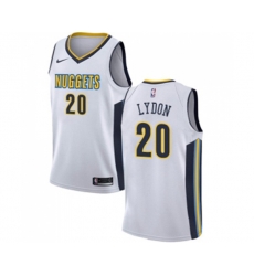 Denver Nuggets #20 Tyler Lydon Authentic White Basketball Jersey - Association Edition