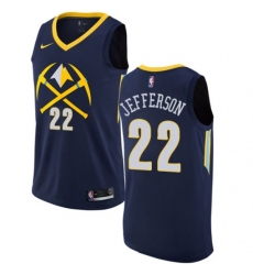 Denver Nuggets #22 Richard Jefferson Swingman Navy Blue NBA Jersey - City Edition