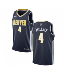 Denver Nuggets #4 Paul Millsap Swingman Navy Blue Road NBA Jersey - Icon Edition