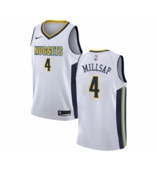 Denver Nuggets #4 Paul Millsap Swingman White NBA Jersey - Association Edition