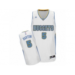 Denver Nuggets #5 Will Barton Swingman White Home NBA Jersey