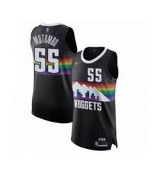 Denver Nuggets #55 Dikembe Mutombo Authentic Black Basketball Jersey - 2019-20 City Edition