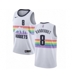 Denver Nuggets #8 Jarred Vanderbilt Authentic White NBA Jersey - City Edition