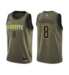 Denver Nuggets #8 Jarred Vanderbilt Swingman Green Salute to Service NBA Jersey