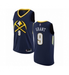 Denver Nuggets #9 Jerami Grant Authentic Navy Blue Basketball Jersey - City Edition